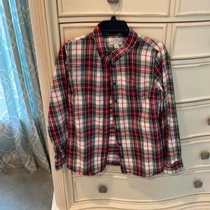 LL Bean slightly fitted flannel